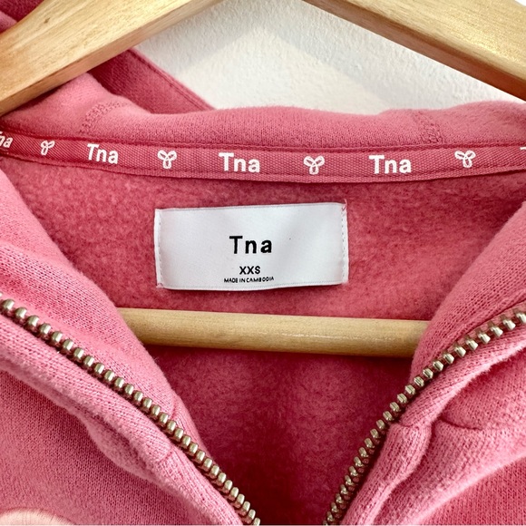 TNA Pacific Hoodie Pink with Light Pink Logo Design XX-Small - Picture 2 of 4